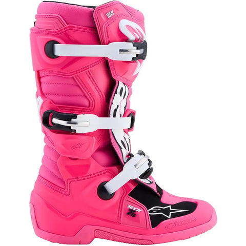 Botas para Niño Alpinestars Tech 7S Fluorescent Pink/Black/White