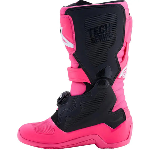 Botas para Niño Alpinestars Tech 7S Fluorescent Pink/Black/White