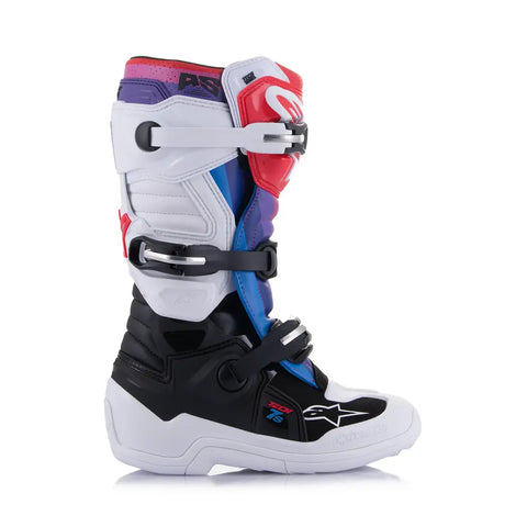 Botas para Niño Alpinestars Tech 7S White/Black/Rainbow