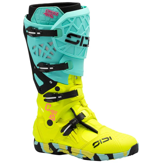 Botas Sidi Crossair-X Mint/Fluo Yellow
