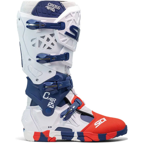 Botas Sidi Crossair-X White/Navy/Red