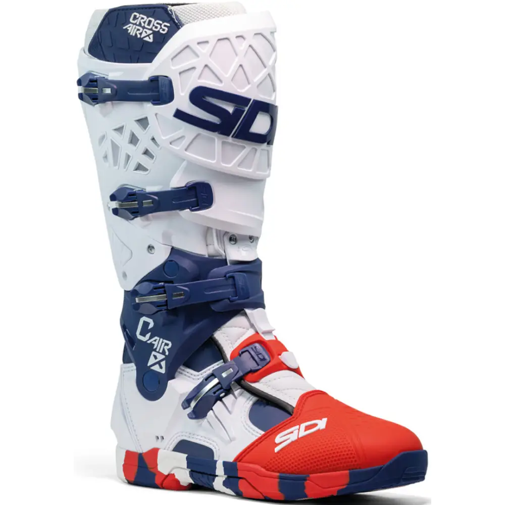 Botas Sidi Crossair-X White/Navy/Red