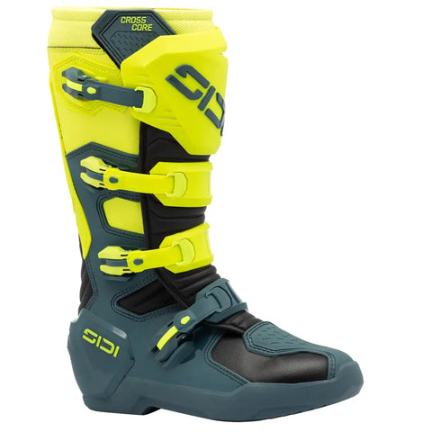 Botas Sidi Crosscore Petrol/Yellow Fluo