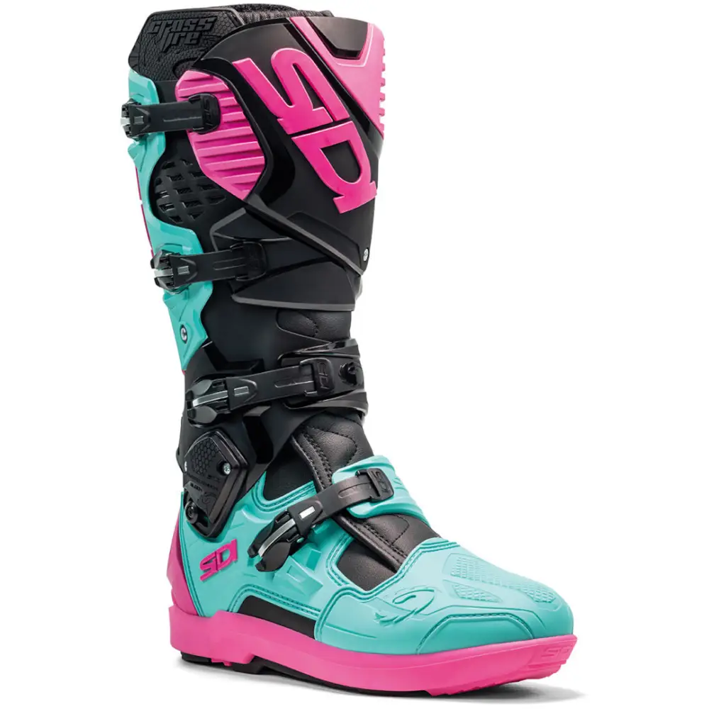 Botas SIDI Crossfire 3 SRS Black/Mint/Pink