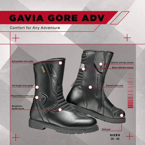 Botas Sidi Gavia Gore Adventure Black/Black