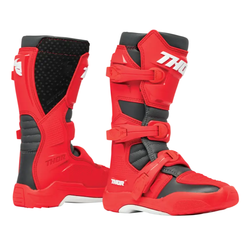 Botas Thor Blitz XR para Niño Red/Charcoal