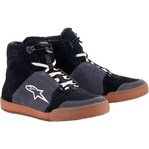 Botines Alpinestars Chrome Black/Asphalt/Gum Blue
