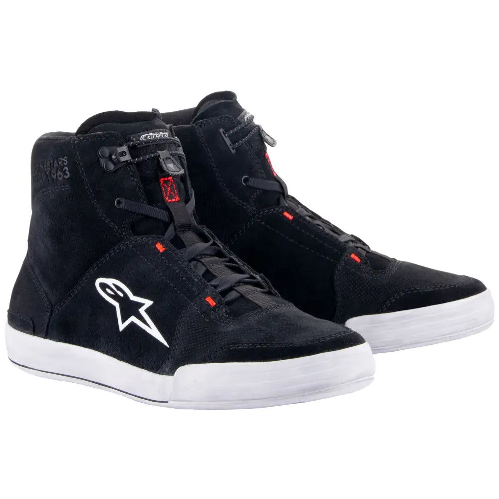 Botines Alpinestars Chrome Black/Cool Gray/Red Fluo