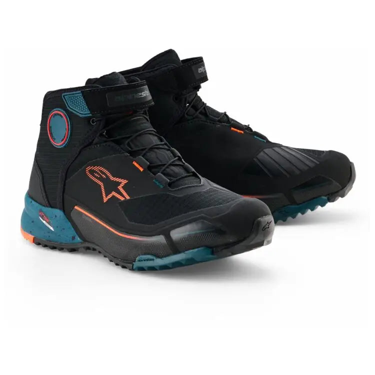 Botines Alpinestars CR-X Drystar Black/Petrol/Orange Fluo