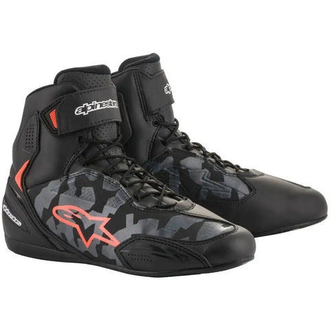 Botines Alpinestars Faster-3 Black/Gray Camo/Red