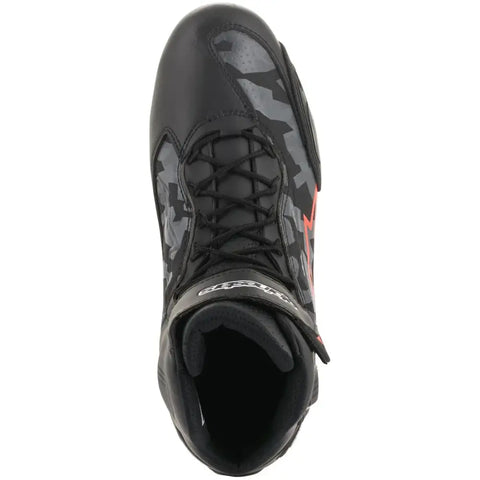 Botines Alpinestars Faster-3 Black/Gray Camo/Red