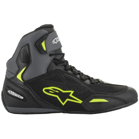 Botines Alpinestars Faster-3 Drystar Black/Gray/Fluo Yellow