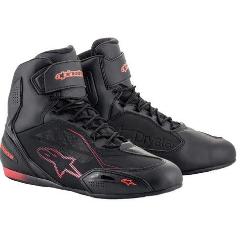 Botines Alpinestars Faster-3 Drystar Black/Red Fluo