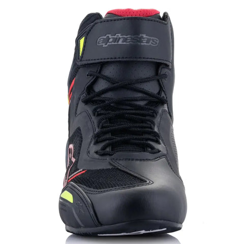 Botines Alpinestars Faster-3 Rideknit Black/Red/Yellow Fluo