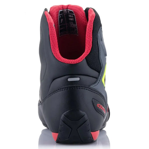 Botines Alpinestars Faster-3 Rideknit Black/Red/Yellow Fluo