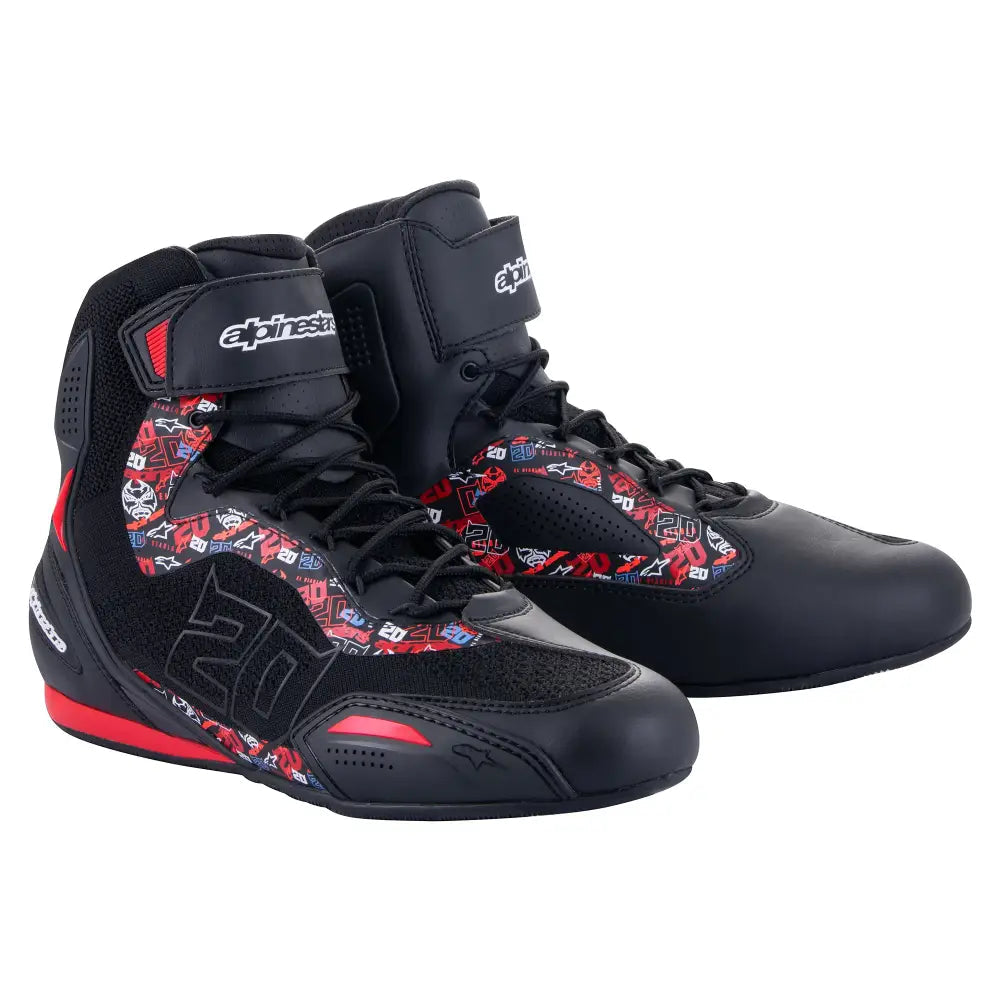 Botines Alpinestars Faster-3 Rideknit FQ 20 Black/Bright Red