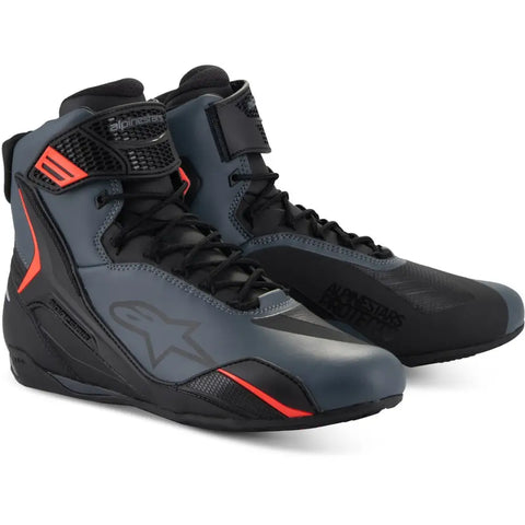 Botines Alpinestars Faster-4 Black/Gray/Red Fluo