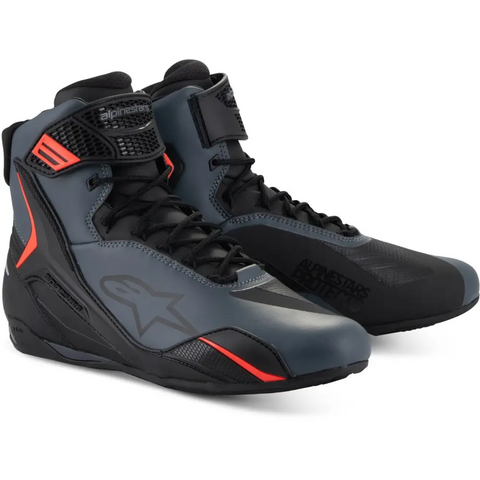 Botines Alpinestars Faster-4 Black/Gray/Red Fluo