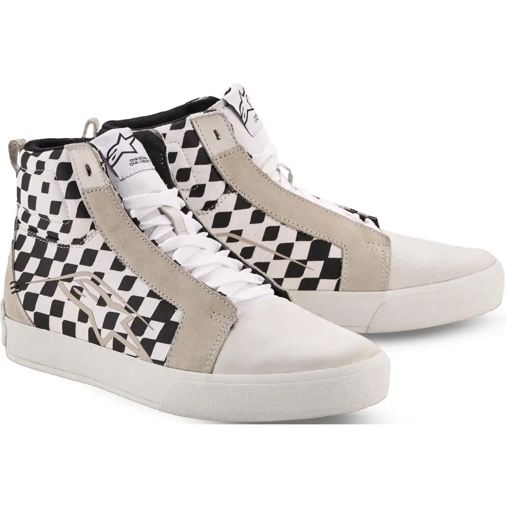 Botines Alpinestars Ride-63 Canvas White/Black/Chess