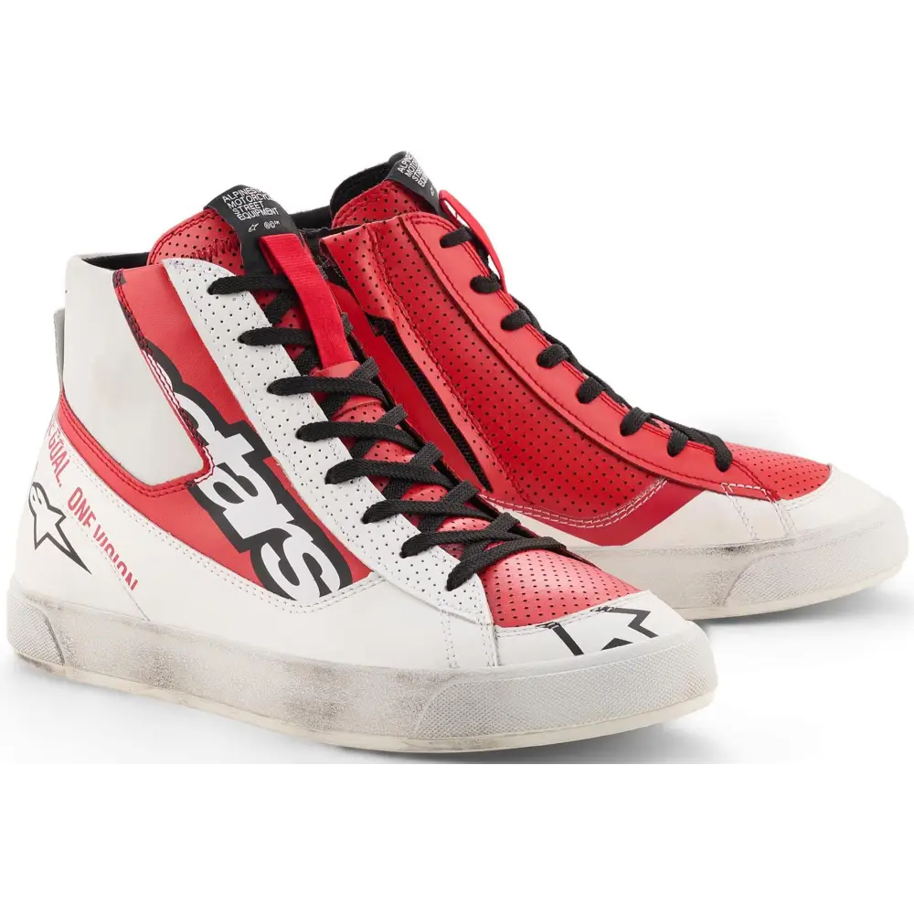 Botines Alpinestars Stated Flair White/Bright Red