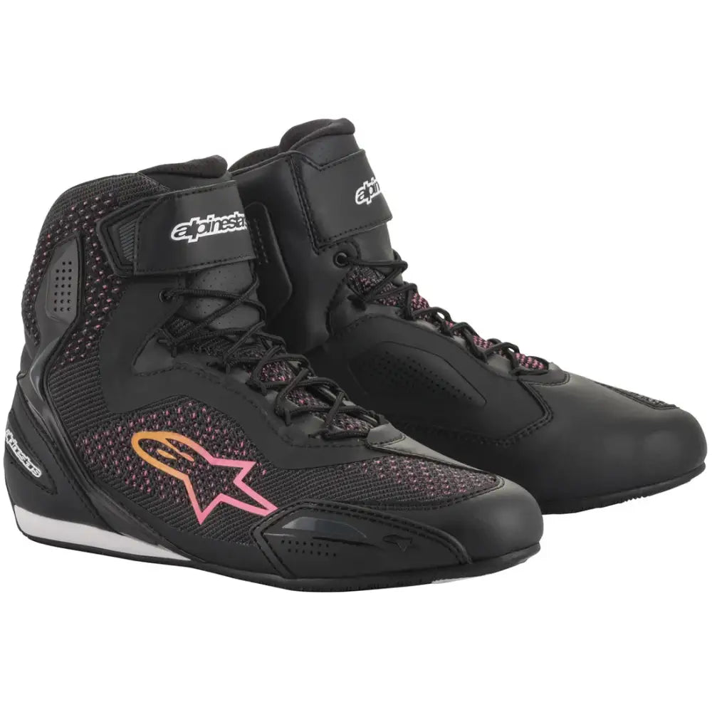 Botines de Mujer Alpinestars Stella Faster 3 Rideknit  Black/Yellow/Pink