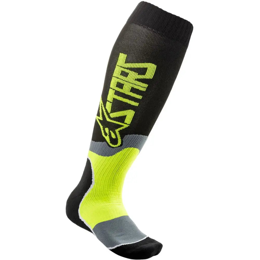 Calcetas Alpinestars MX Plus-2 Black/Yellow Fluorescent