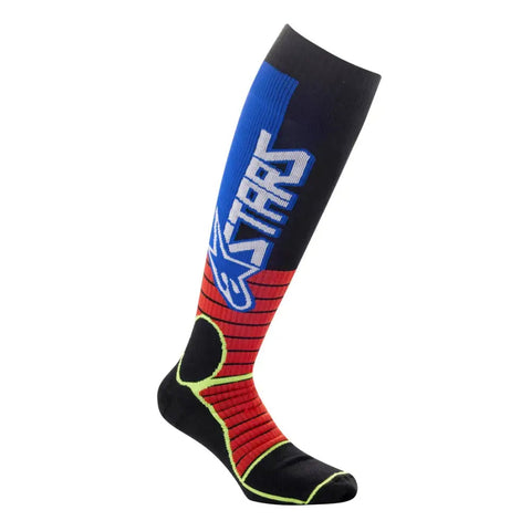 Calcetas Alpinestars MX Pro Bright Red/Yellow Fluo/Blue