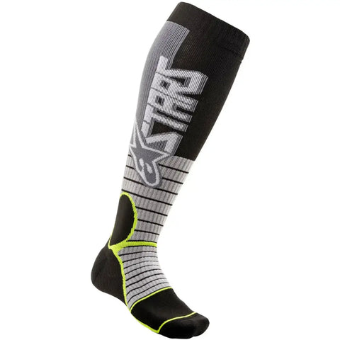 Calcetas Alpinestars MX Pro Cool Gray/Yellow Fluo