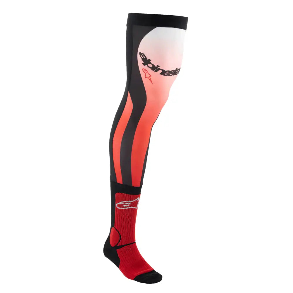 Calcetas para Rodilleras Alpinestars Bright Red/White