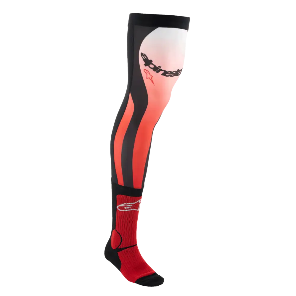Calcetas para Rodilleras Alpinestars Bright Red/White
