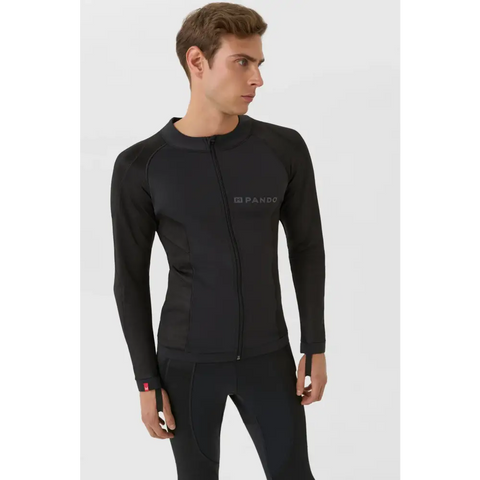 Camisa Base Layer Ultraligera Blindada Pando Moto Unisex Shell UH 03 AA, Black