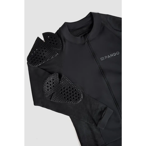 Camisa Base Layer Ultraligera Blindada Pando Moto Unisex Shell UH 03 AA, Black