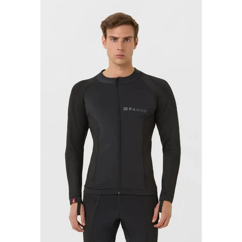 Camisa Base Layer Ultraligera Blindada Pando Moto Unisex Shell UH 03 AA, Black