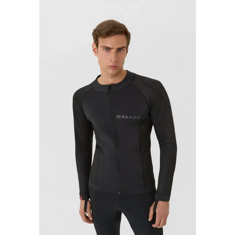 Camisa Base Layer Ultraligera Blindada Pando Moto Unisex Shell UH 03 AA, Black