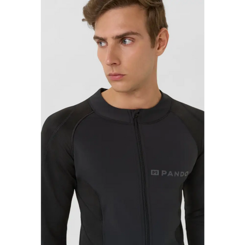 Camisa Base Layer Ultraligera Blindada Pando Moto Unisex Shell UH 03 AA, Black