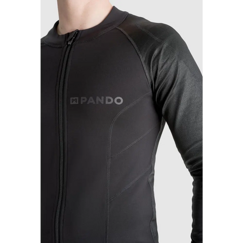 Camisa Base Layer Ultraligera Blindada Pando Moto Unisex Shell UH 03 AA, Black