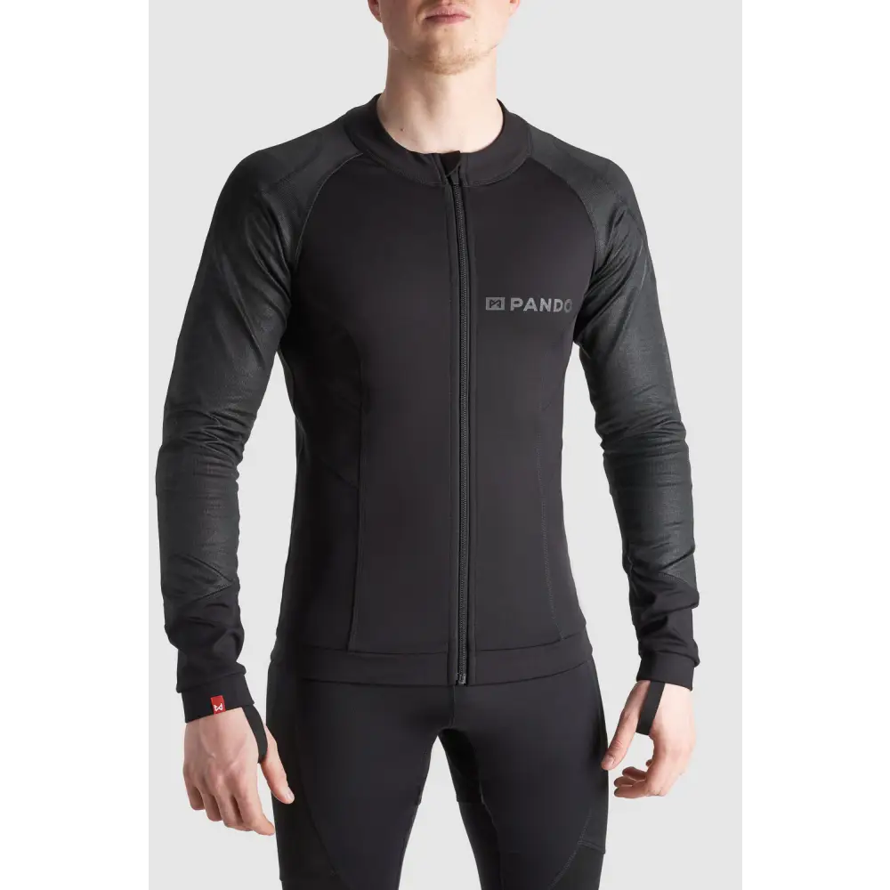 Camisa Base Layer Ultraligera Blindada Pando Moto Unisex Shell UH 03 AA, Black