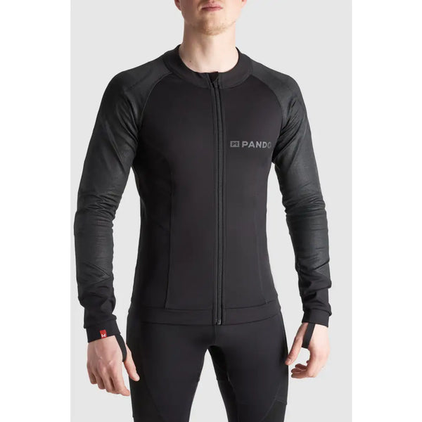 Camisa Base Layer Ultraligera Blindada Pando Moto Unisex Shell UH 03 AA, Black
