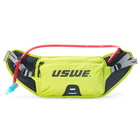 Cangurera USWE Zulo 2 con Bolsa de Hidratación de 1.0 L Elite PNP Crazy Yellow