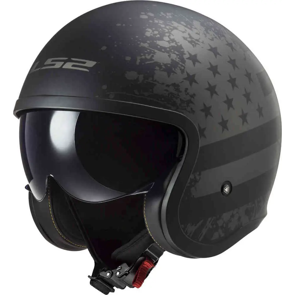 Casco Abierto LS2 OF599 Spitfire ll Black Flag Matt