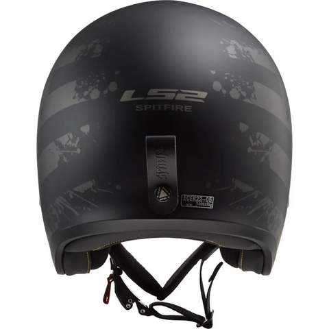 Casco Abierto LS2 OF599 Spitfire ll Black Flag Matt