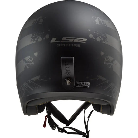 Casco Abierto LS2 OF599 Spitfire ll Black Flag Matt
