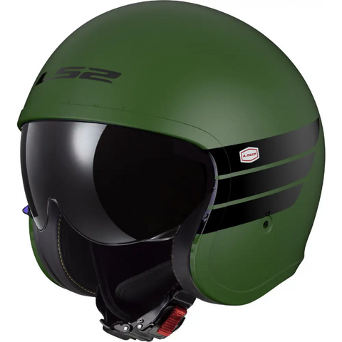 Casco Abierto LS2 OF599 Spitfire ll Retro Olive Matt