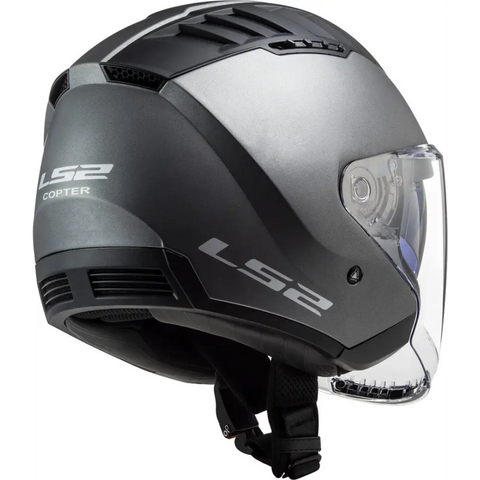 Casco Abierto LS2 OF600 Copter II Solid Black Matt