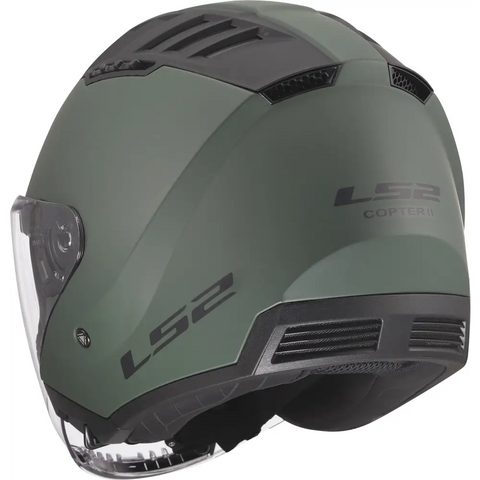 Casco Abierto LS2 OF600 Copter II Solid Military