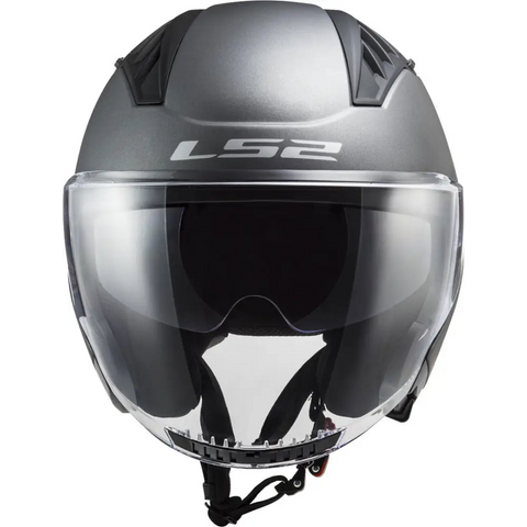 Casco Abierto LS2 OF600 Copter II Solid Titanium Matt