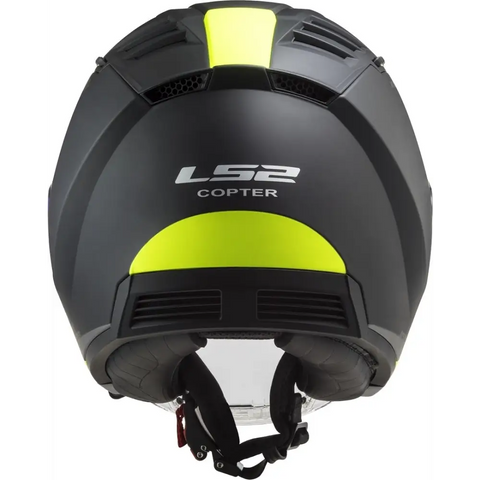 Casco Abierto LS2 OF600 Copter II Urbane Black/Neon Yellow