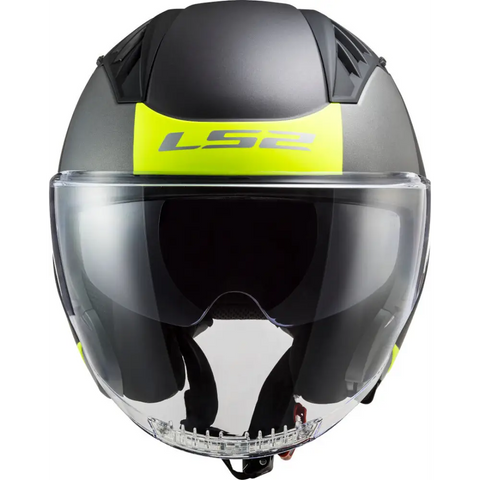 Casco Abierto LS2 OF600 Copter II Urbane Black/Neon Yellow
