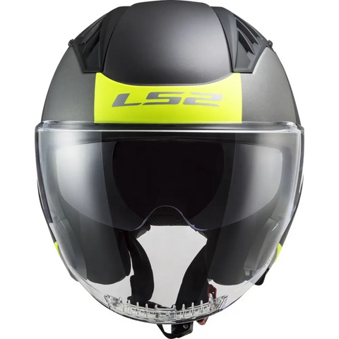 Casco Abierto LS2 OF600 Copter II Urbane Black/Neon Yellow
