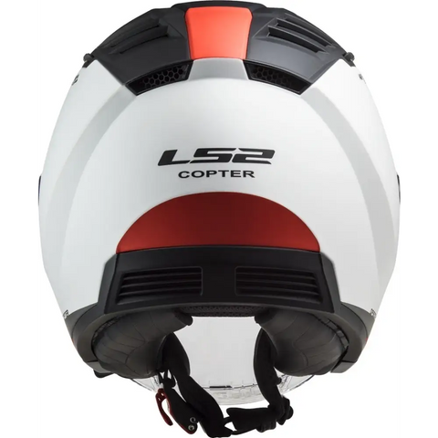 Casco Abierto LS2 OF600 Copter II Urbane White/Black/Red